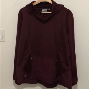 Maroon pullover hoodie